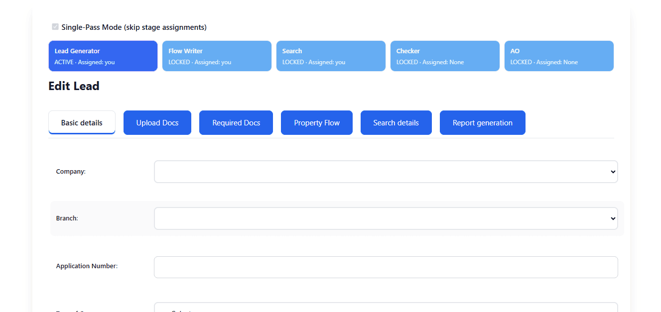 LexiFlow verification workflow across multiple stages